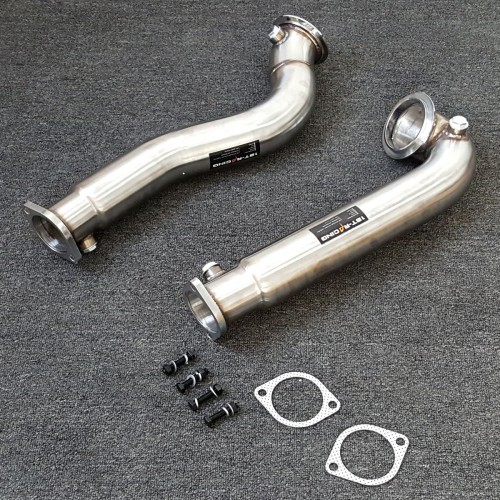  BMW 535i & 535xi E60 N54 Stainless Steel Catless Downpipes 3″